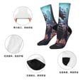thumbnail image 5 of Honeii Urban Mechanical Dragon Print Adult Socks,Crew Socks,Casual Calf Socks,Daily Wear Socks for Men & Women, Perfect for Sports, Casual and Everyday Use, 5 of 6