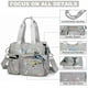 thumbnail image 3 of Bolso de trabajo YouUo para mujer, de nailon, con asa superior, gris, 3 of 6