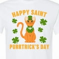 thumbnail image 4 of Inktastic St. Patrick's Day Happy Saint Purrtrick's Day T-Shirt, 4 of 5