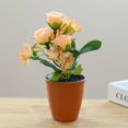 thumbnail image 4 of Artificial Bonsai Aesthetic Fine Workmanship Exquisite Living Room Artificial Rose Bonsai, 4 of 4