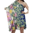 thumbnail image 3 of Moomaya One Shoulder Maxi Dresses Women Printed Plus Size Kaftan Beach Dress, 3 of 6
