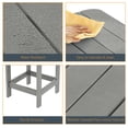 thumbnail image 5 of ACEGOSES Patio Side Table, Adirondack Outdoor HIPS Weather-Proof Square End Table, Light Gray, 5 of 6