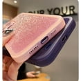 thumbnail image 4 of Luxury  Shockproof Glitter Clear Soft Phone Case for iPhone 14 11 13 12 Pro Max X XS 7 8 Plus Lens Camera Protector Transparent Cover (White Blue,for iPhone 11), 4 of 10