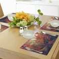 thumbnail image 4 of Ambesonne Landscape Place Mats Set of 4, Autumn Fall Scenery, Standard Size, Orange Purple, 4 of 6