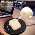 thumbnail image 2 of AirPods Case, Full Protective Silicone AirPods Accessories Cover Compatible with AirPods 1&2 Wireless and Wired Charging Case(Front LED Visible),Apricot, 2 of 8