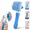 Blue, variant on Pet Brush for Dogs and Cats, Self Cleaning Dog Brush, Slicker Grooming Brush for Shedding Hair - Grey