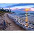 thumbnail image 1 of Playa puesta de sol pintura al óleo por números Kit DIY pintura acrílica sobre lienzo manualidades Tmvgtek Oficina Multiescena Multifunción, 1 of 9