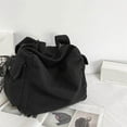 thumbnail image 4 of Multifunction Canvas Hobo Bag Durable Women Men Vintage Style for Work Beach Black, 4 of 7