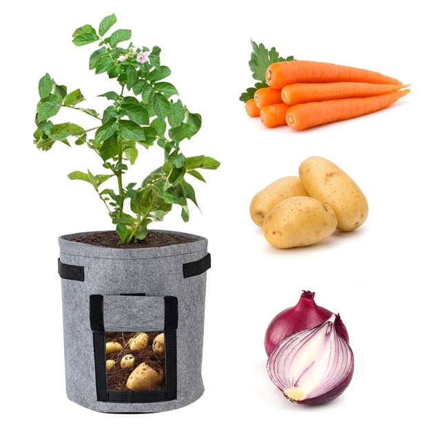 Amdohai 7 Gallon Potato Grow Bags Planter Box Vegetable Grow Bag