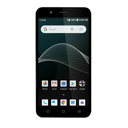 Cricket Wireless Cricket Vision 16GB Prepaid Cell Phone, Dark (Best Camera Cricket Phone)
