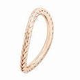 thumbnail image 3 of 925 Sterling Silver Stackable Expressions Polished Pink-plated Wave Ring Size: 7; for Adults and Teens; for Women and Men, 3 of 5