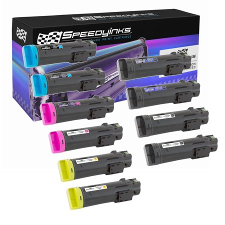 10PK Compatible BCMY Toner Cartridge for Dell H625/H825 Laser Printers 4x 593BBOW 2ea 593BBOX 593BBOY 593BBOZ for use in Dell H625cdw Dell H825cdw Dell S2825cdn