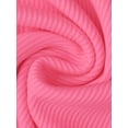 thumbnail image 5 of INSPIRE CHIC Women's Pajama Set Ribbed Knit Cami Sleeveless Squared Neck Tank Top with Split Shorts Sleepwear Lounge Sets XL Rose Pink, 5 of 6