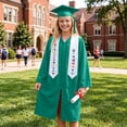 thumbnail image 2 of Kindergarten Graduation Gown Cap Set Printed Stole 2026 Congrats Grad Outfit With Tassel & Certificate (14 Years, Green), 2 of 7