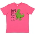 thumbnail image 3 of Inktastic T-Rex Can't Clap Youth T-Shirt, 3 of 5