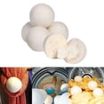 thumbnail image 4 of HAVELOR Wool Dryer Balls, 6-Pack 2.4 Inch, Shorten Drying Time & Soften Fabric, Reusable Alternative to Dryer Sheets(white,6cm), 4 of 6