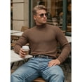 thumbnail image 5 of OALUXE Turtleneck Ribbed Long Sleeve Shirts for Mens Undershirts Knit Thermal Basic Tops, 5 of 7