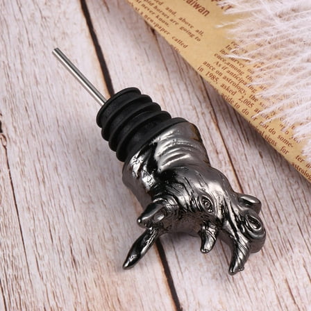 Mobutofu 1Set Animal Wine Bottle Pourer for Bar Party and Home Decorative Use