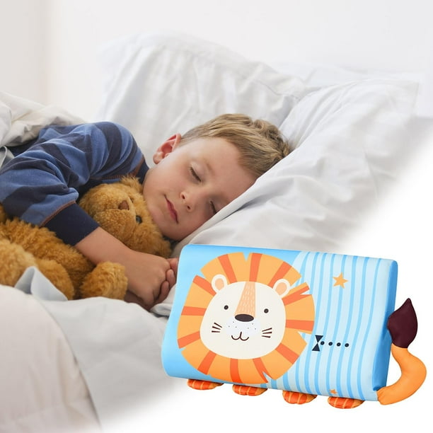 Almohada de verano transpirable de seda helada para niños de Lisbinx, almohada de memoria para la siesta en el jardín de infancia, almohada de verano para estudiantes.