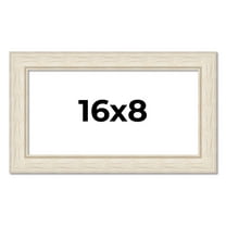 16x8 Frame White Real Wood Picture Frame Width 1.75 inches | Interior Frame Depth 0.5 inches |