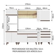 thumbnail image 3 of Cocina Integral Completa Modular Madesa Reims 270cm BB 01, 3 of 5