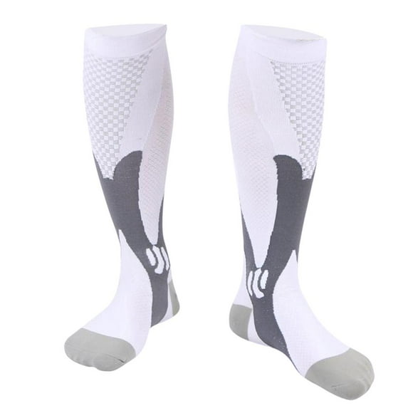 Calcetines Deportivos de compresión Yinane Pantorrilla hasta la Medias de Soporte XXL blanco Calcetines de compresión