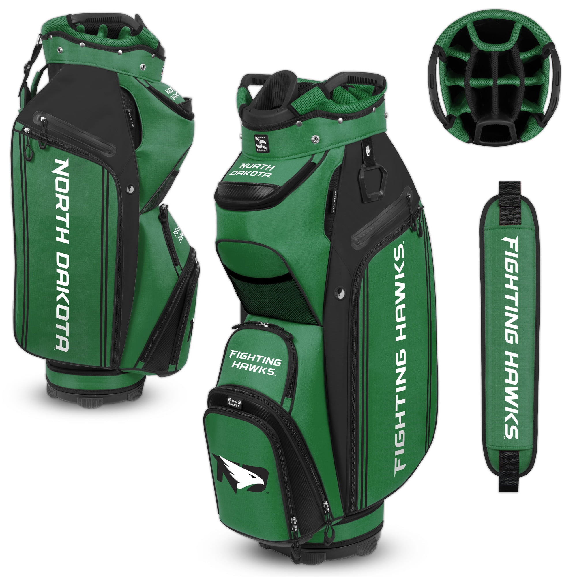 WinCraft North Dakota Bucket III Cooler Cart Golf Bag