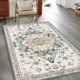 thumbnail image 3 of Boho Aztec Large Area Rugs for Bedroom Living Room, Non Slip Carpet Bedside Rug, Tribal Southwest Ethnic Abstract Pattern Rectangular Floor Cover Kitchen Accent Rug 2.7'x5' for Dining Room/Office, 3 of 9