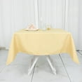 thumbnail image 3 of BalsaCircle 54" Champagne Square Premium Polyester Tablecloth Catering Dining Table Linens, 3 of 8