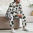 thumbnail image 5 of Mens Pajamas Set, cool camera Button Down Long Sleeve Loungewear Sleepwear Pjs sets for Men, 5 of 5