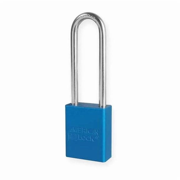 American Lock Lockout Padlock,KA,Blue,1-7/8"H A1107KABLU