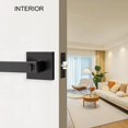 thumbnail image 4 of Poignée de Porte avec Serrure et Clés pour Chambre, Leviers de Porte d'Intimité Extérieur/intérieur avec Serrure, Poignée de Porte Intérieure Robuste, Réversible pour Gauche, 4 of 7