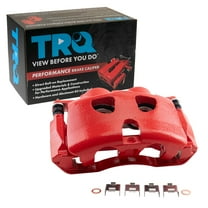 TRQ Front Left Brake Caliper w/Bracket Performance Red Drivers Side Compatible with 2010-2021 Ford Expedition 2010-2011 F-150 2009-2021 Lincoln Navigator