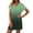 *Green, variant on VBVC Women's V-Neck Short Sleeve T-Shirt Dress,Ladies Gradient Tunic Dress,Summer Elegant Work Breathbale Mini Dress For Women,Red,S-2XL