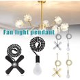 thumbnail image 2 of Ceiling Fan Pull Chain, Multifunctional Metal Chandelier Accessories, Classic Fan Chain Extension Pull Chain, Unique Decoration for Home Living Room Bedroom, 2 of 7