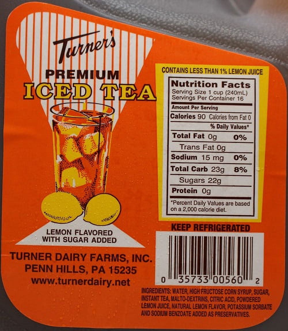 Turner's Premium Iced Tea, 1 Gallon