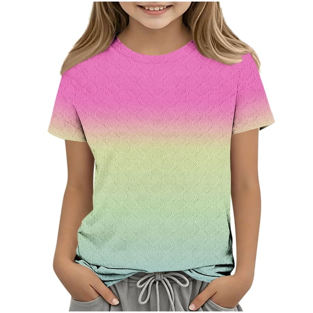 Camisetas de Manga Larga para Niños de Moda de Color Sólido Cuello Redondo Sueltas Y Casuales para Uso Diario, Interior, Regreso a Casa, Fiestas Y Fotografía