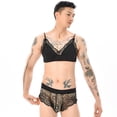 thumbnail image 3 of WILLBEST Pantalones Cortos para Hombre, Sexys, de Encaje, con Lazo, para Pijama Femenino., 3 of 8