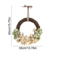 thumbnail image 3 of Home Decor,12.99In Artificial Floral Wreath Realistic Petal Design Lightweight Long-Lasting Visual Charm,Festive Decor for Home Door Wall Window Indoor Outdoor Festival Celebration Decors, 3 of 6