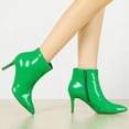 thumbnail image 2 of Unique Bargains Women's Pointed Toe Stiletto High Heels Ankle Boots, 2 of 4