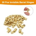 thumbnail image 3 of 20Pcs Bisagras de Barril Invisibles, Bisagra Oculta de Latón de 5x15mm para Cajas de Joyas, Cajas de Música, Oro, 3 of 6