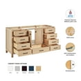thumbnail image 2 of Ariel Cambridge 66 Inch Single Sink Base Cabinet In Oak, 2 of 10