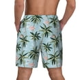 thumbnail image 4 of Goofa Flamingos And Palms Printed Men's Swim Trunks Board Shorts Quick Dry Mens Swimming Trunks with Compression Liner,Breathable Fit Hawaii Beach Shorts-Medium, 4 of 9