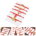 thumbnail image 3 of 5pcs Red String Bracelet Braided Rope Bracelet Wrist Red Chain (Random Style), 3 of 8