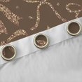 thumbnail image 4 of Feelyou Brown Vintage Bow-tie Black Out Curtains, Ribbon Curtains Pack of 2 (42x63 Each), 4 of 6