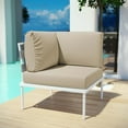thumbnail image 4 of Modway Harmony Outdoor Patio Aluminum Corner Sofa, Multiple Colors, 4 of 4