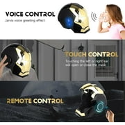 Iron Helmet - Superhero MK 5 Wearable Electronic Helmet with Sounds and LED Lighting, Touch & Remote Control, Superhero 1:1 Model Prop Replica, Perfect for Cosplay, Display & Collectible
