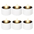 thumbnail image 1 of 6Pcs Solar Tea Light IP42 Waterproof Solar Candle Light Flameless LED Candle Lamp Decorative Flickering Prop Lamp Cute Electric Ambient Light for Home Garden Party Wedding, 1 of 11
