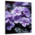 thumbnail image 2 of Designart "Photo of Whispering Violets I" Floral Metal Art Living Room, 2 of 5