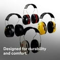 thumbnail image 5 of PELTOR™ Optime™ 105 Earmuff, 29 dB NRR, Black/Red, Behind-the-Head, 5 of 6